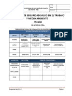 TEC-07 y 08 PROGRAMA DE SSO Y AMBIENTE 2019