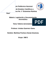 Legislación y Documentación Aeronáutica