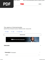 Crenshaw - The Urgency of Intersectionality - TED Talk - 2017