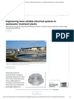 Engineering More Reliable Electrical Systems in Wastewater Treatment Plants - Water Technology