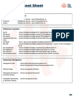 Selenium Cheat Sheet