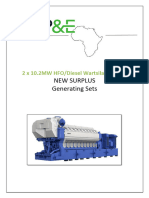 9190-Uspe 2x10200kw Wartsila 20v32ts Hfo Diesel Genset