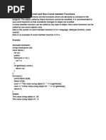 Encapsulation Const Non Const Function