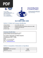 MSDS Glo Obm Lube 1000