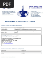 MSDS Glo Organo Clay 1000