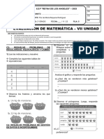 Evaluación Matemática Unidad Vii-2