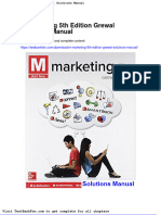 M Marketing 5th Edition Grewal Solutions Manual