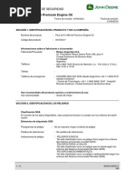 MSDS - Plus 50 II 15W-40 Premium Engine Oil - Actualizada