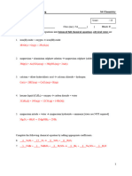 Chemistry Balancing Equation