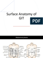 Surface Anatomy of GIT