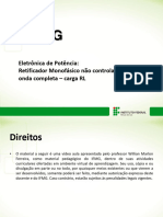 6 - Retificador Monofásico Não Controlado Onda Completa - Carga RL