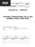 Control de Operacion de SST Sedapal