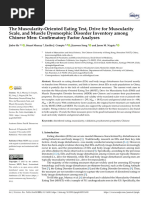 He, 2021 The Muscularity-Oriented Eating Test, Drive For Muscularity Scale, and Muscle Dysmorphic Disorder Inventory Among Chinese Men Confirmatory Factor Analyses