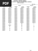 Jee - 2023 (Session 2) - Final Key On Which Result Compiled B.E/B.Tech. (Paper I)