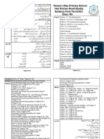 Final Term Syllabus 4th