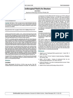 Cerebrospinal Fluid Its Structure