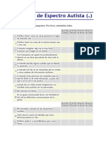 Cociente de Espectro Autista : El Cuestionario Tiene 50 Preguntas. Por Favor, Contéstelas Todas