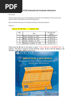 Briefing On 2024 UCAS International Graduate Admission