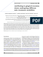 Risk Factors Contributing To Gingival Recession Am