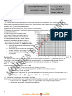 Devoir de Synthèse N°1 Lycée Pilote - Sciences Physiques - Bac Mathématiques (2012-2013) MR Mohsen Ben Lamine 2