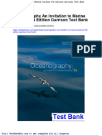 Oceanography An Invitation To Marine Science 9th Edition Garrison Test Bank