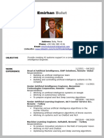 Senior Artificial Intelligence Engineer CV