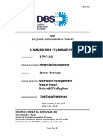 B7AF102 Financial Accounting May 2023