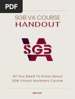 SGBVA Course Batch 15 Handout Module