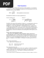 Finite Populations