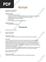 Red MAgIA - Relaciona e Interpreta La Variación de Dos Cantidades A Partir de Su Representación Tabular, Gráfica y Algebraica.