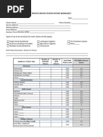 Appliance and Fixture Count Form 2020 