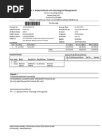 G. L. Bajaj Institute of Technology & Management: Fee Receipt