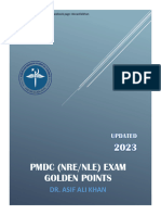 PMDC (Nre-Nle) Golden Points 2023 - by Dr. Asif Ali Khan