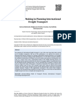 Decision-Making in Planning International Freight Transport: Research Article