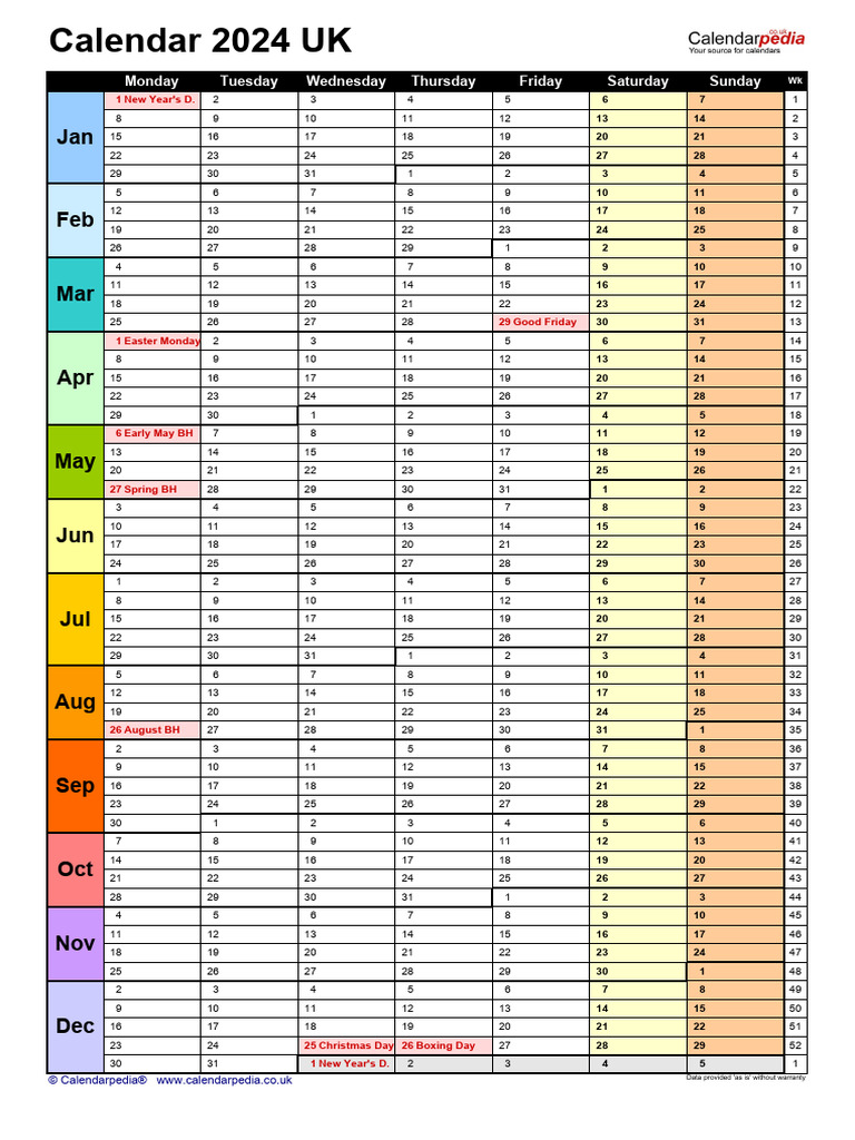 Calendar 2024 Portrait Rolling | PDF