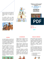 Triptico Sociedad Colonial