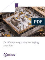 Certificate in Quantity Surveying Practice Course Guide 2023