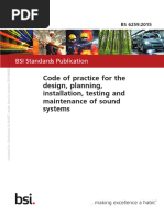 Code of Practice For The Design, Planning, Installation, Testing and Maintenance of Sound Systems