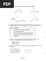 A-Level Biology Protein Exam Questions