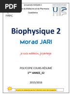 Biophysique 2 RésuméComplet Morad Jari 1