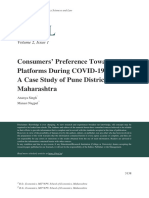 Consumers Preference Towards OTT Platforms During COVID 19 Pandemic A Case Study of Pune District Maharashtra - Ananya Singh Manasi Nagpal 1