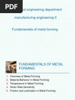 1 Fundamentals of Metal Forming