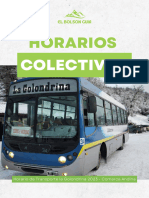 Horarios de Colectivo Comarca Andina 2023 2