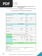 36-008-01 Instancia Comunicación Inicio Actividad Licencia Ambiental F - Formulario