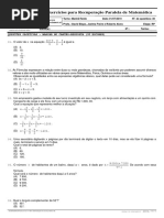 Matemática 8° Ano