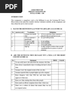 LISTENING Worksheet Assignment 3