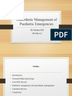 Anaesthetic Management of Paediatric Emergencies Corrected 3