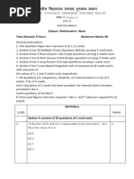 Math B Practice Paper 3 QP