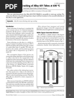 Strain-Age Cracking of Alloy 601 Tubes at 600C