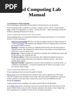 Cloud Computing Lab Manual